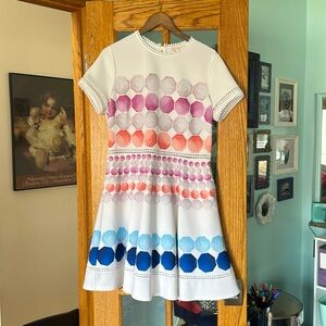 Ted Baker Marina Mosaic Trim Skater Dress TB 5 US 12 Large